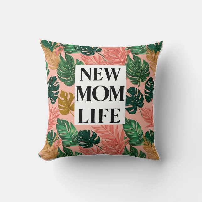 Almofada Procreate Mama Wildflower Dourado Est. 2024 (Frente)