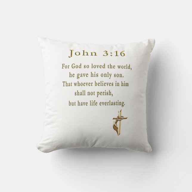 Almofada Produtos John 3:16 (Frente)