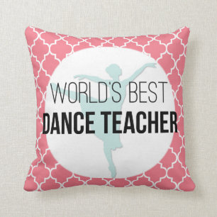 Almofada Professor da dança do mundo o melhor - presente