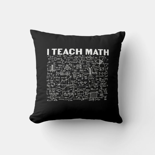 Almofada Professor de Matemática Ensino Matemática (Frente)
