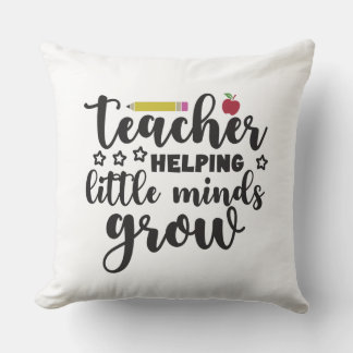Almofada Professores que ajudam as mentes pequenas a cresce