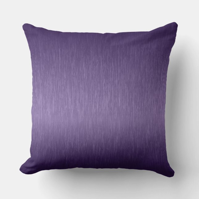 Almofada Profundamente Roxo - Olho de Alumínio Bruto Metáli (Frente)