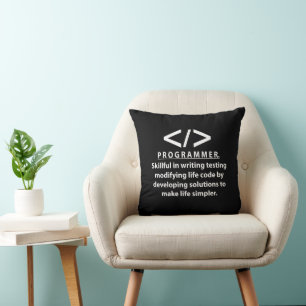 Almofada Programador Desenvolvedor de Código Programador