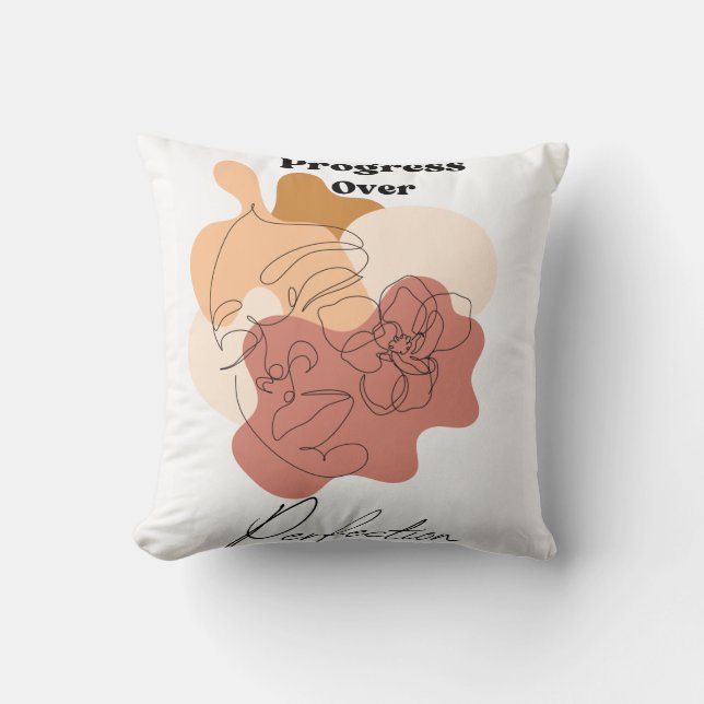 Almofada Progresso em Perfeição (Frente)