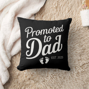Almofada Promovido a Papai EST 2025 Engraçado Breve Papai