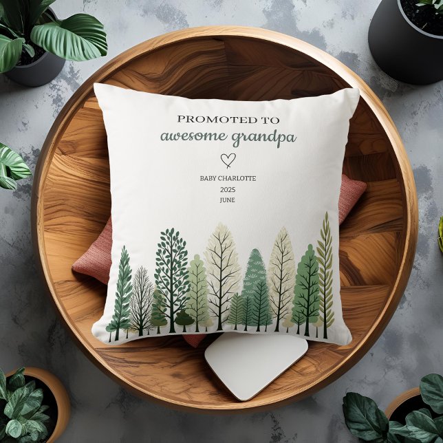 Almofada Promovido ao Avô Incrível Personalizado (Criador carregado)