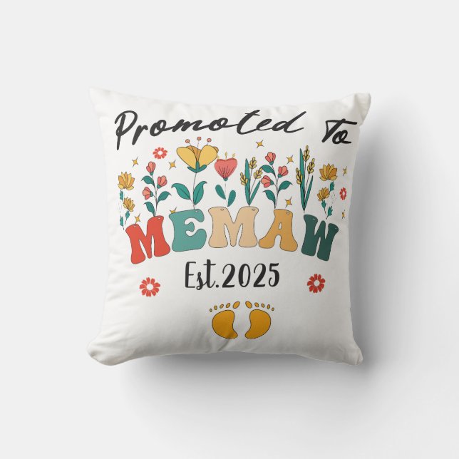 Almofada Promovido ao Memaw est. 2025: Um Ano Especial para (Frente)