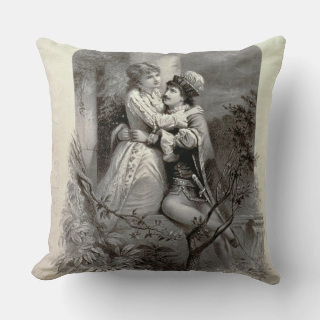 Almofada Propaganda para "Romeo e Juliet", Emm Starring (Frente)