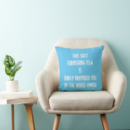 Almofada Proprietários de casas brincam humor em casa
