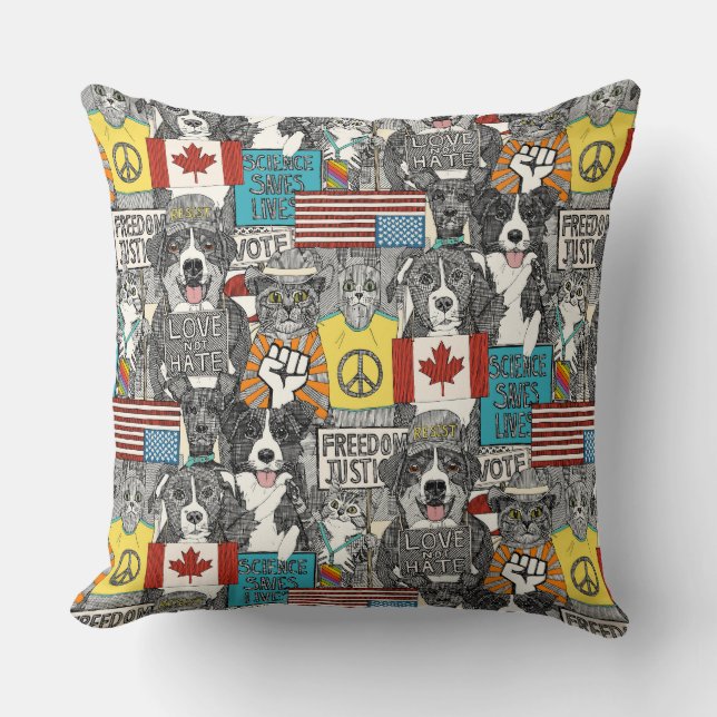 Almofada protesto de estimação (Frente)