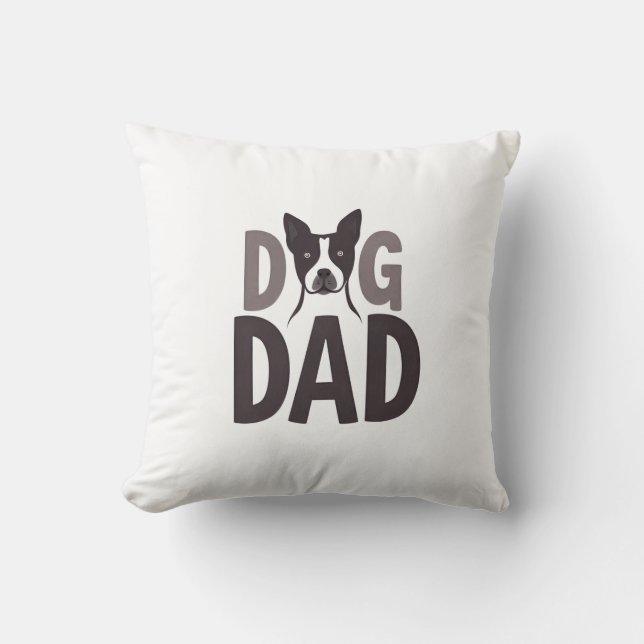 Almofada Proud Dog Dad Apparel & Accessories (Frente)