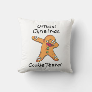 Almofada Provador oficial de biscoitos de Natal