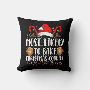 Almofada Provavelmente Assa Biscoito de Natal Família Xmas