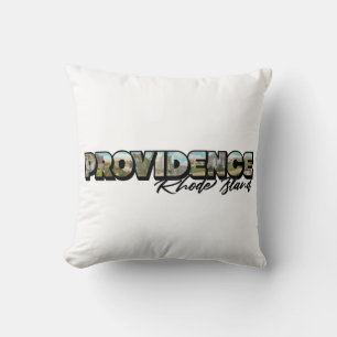 Almofada Providence Rhode Island Big Letter T-Shirt