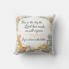 Almofada Psalm 118:24 Bible Verse, Messianic Jewish Decor