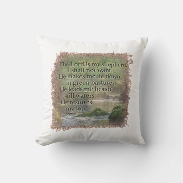 Almofada PSALM 23:1 Pillow (Frente)
