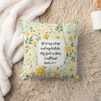 Almofada Psalm 91:2 Christian Throw Pillow