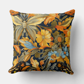 Almofada Psicodélica de tapeçaria Botânica