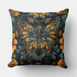 Almofada Psicodélica de tapeçaria Botânica
