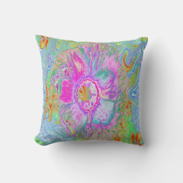 Almofada Psicodélico, Rosa Quente e Hibisco Ultra-Violeta