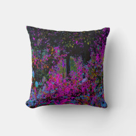 Almofada Psicodélico, Rosa Quente e Jardim Negro