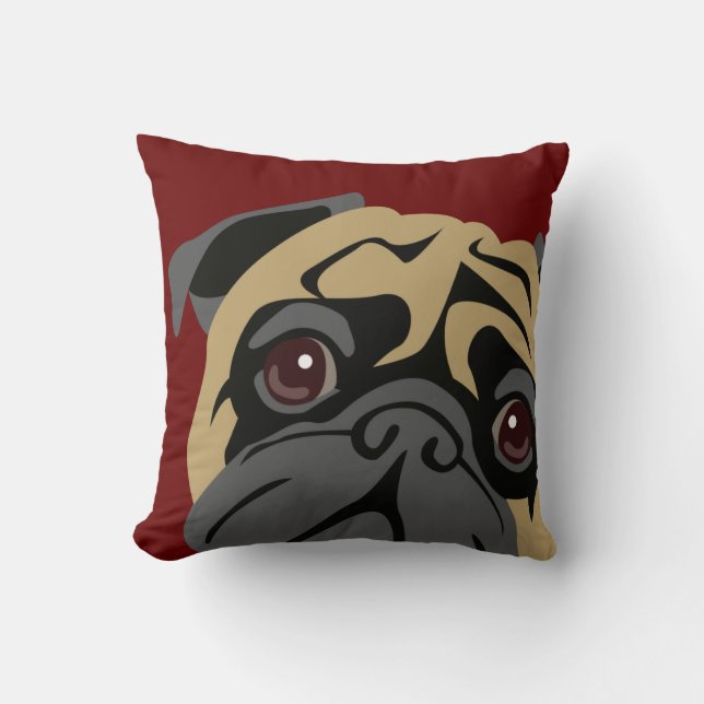 Almofada Pug peluches (Frente)