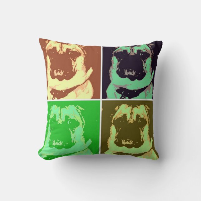Almofada Pug Pop Art (Frente)