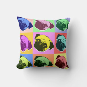Almofada Pug Puppy Dog Love Hearts