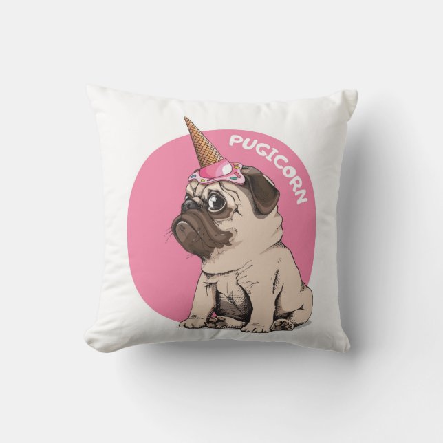 Almofada Pugicorn (Frente)