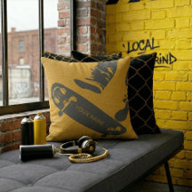 Pulo de Skate Personalizado – Preto e Dourado