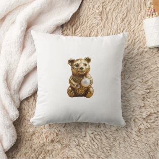 Almofada Pulseira de urso com pérola branca