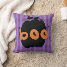 Pumpkin Black Purple Xadrez Halloween Padrão