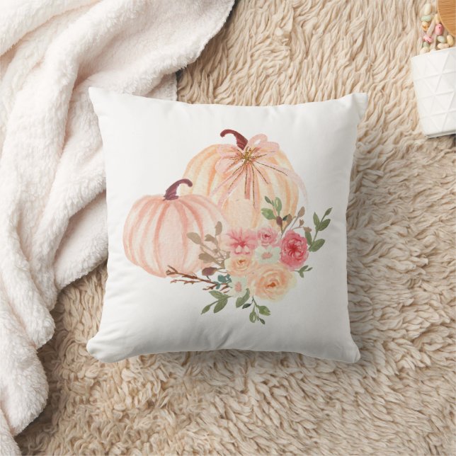 Almofada Pumpkin de Aquarela de outono (Cobertor)