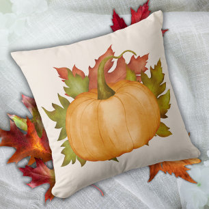 Almofada Pumpkin de Folhagem de outono