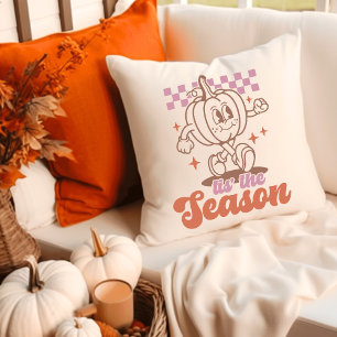 Almofada Pumpkin é o Groovy Retro Fall Fall
