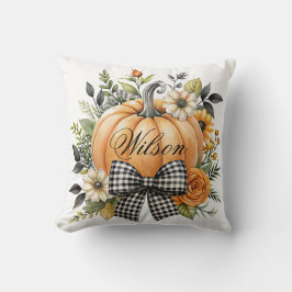 Almofada Pumpkin Laranja de Queda com Travesseiro decorativ