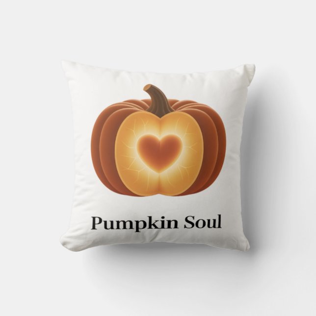 Almofada Pumpkin Soul – Autumn Decor Pillow (Frente)