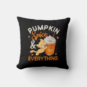 Almofada Pumpkin Spice Tudo Camisa Gato Fato De Gato Fora D