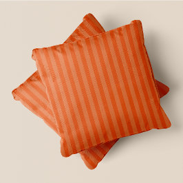 Almofada Pumpkin Spice-yyyy Orange & Dark Orange Stripes