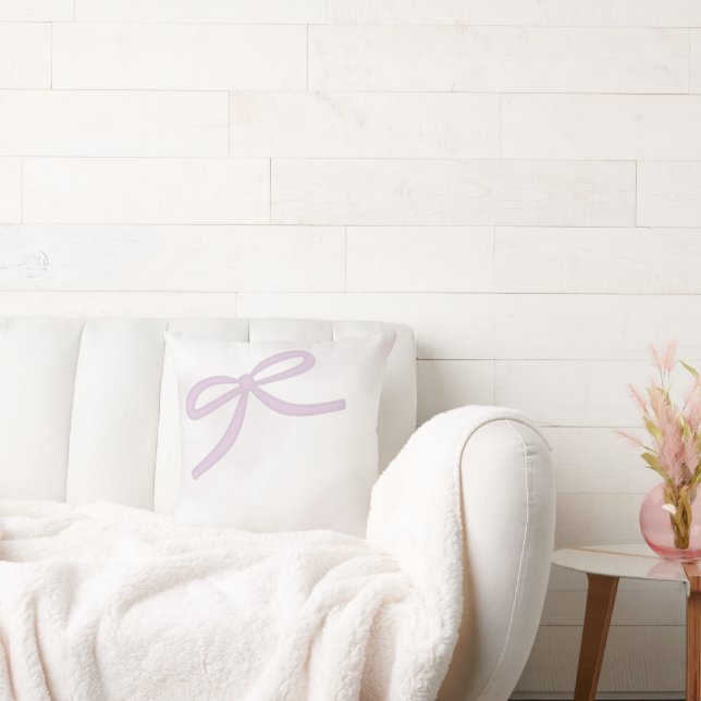 Almofada Purple Bow Watercolor (Sofá)