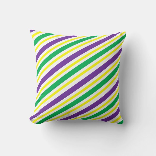 Almofada Purple e Dourado Diagonal Strike (Frente)