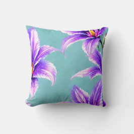 Almofada Purple Lilly do padrão do Vale