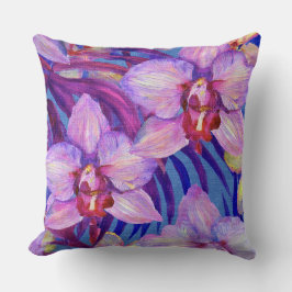 Almofada Purple orchid pattern