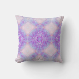 Almofada Purple Pink Blue Yoga Meditation Abstract Mandala