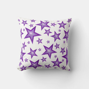 Almofada Purple Stars impresso travesseiro decorativo quadr