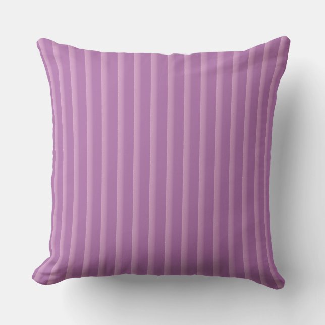 Almofada purple stripes pattern Throw Pillow (Frente)