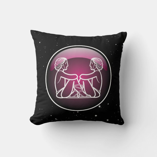 Almofada Purple Zodiac Gemini (Frente)