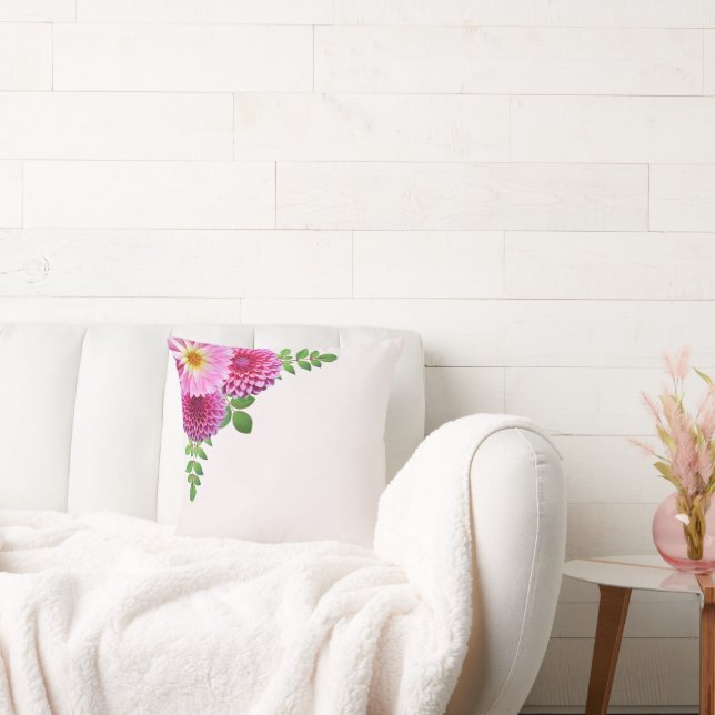 Almofada Púrpura Rosa Dahlia (Sofá)