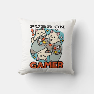 Almofada Purr On Gamer - Design de Jogos para Gatos de Gato