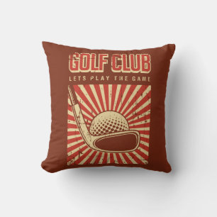 Almofada Putt De Golfe Clássico De Grunge Retroativo